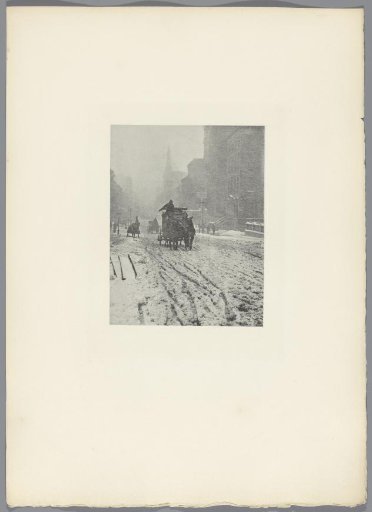 Fifth Avenue in the Snow, New York