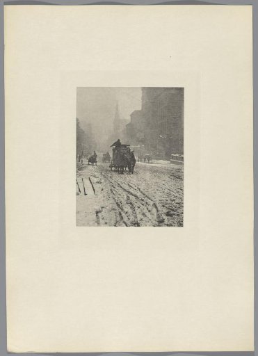 Fifth Avenue in the Snow, New York