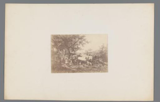 Photographic reproduction of the painting 'The Tipplers' by Mari ten Kate