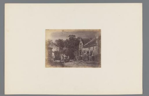 Photographic reproduction of the painting 'In Scheveningen' by Salomon Verveer
