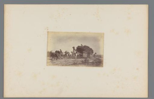 Photographic reproduction of the painting 'In the Corn Harvest' by Willem Carel Nakken
