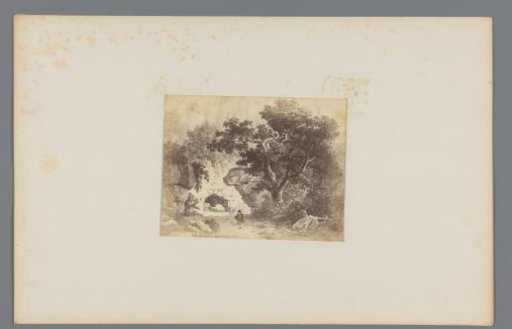 Photographic reproduction of the painting 'The Giant Oak' by Barend Cornelis Koekkoek