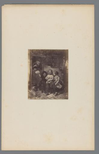 Photographic reproduction of the painting 'The Prize Distribution' by Johannes Antonius Canta