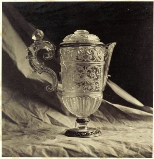 Engraved crystal ewer, from the Louvre