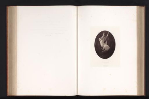 Photographic reproduction of a painting of a girl on a swing by Paul Delaroche