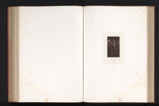 Photographic reproduction of a drawing of Beatrice Cenci on her way to execution by Paul Delaroche