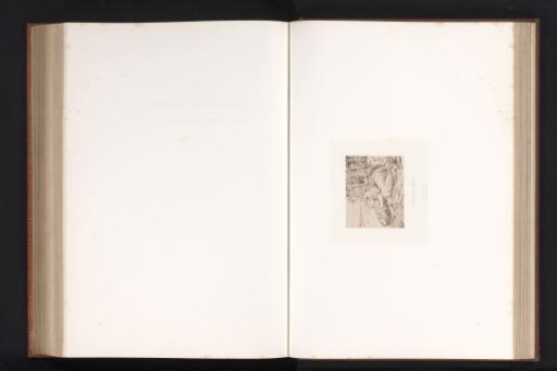 Photographic reproduction of a drawing of Jochebed casting Moses into the Nile by Paul Delaroche