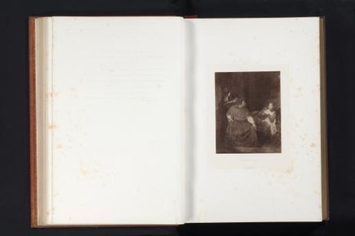 Photographic reproduction of a painting of the interrogation of Jeanne d'Arc by Paul Delaroche