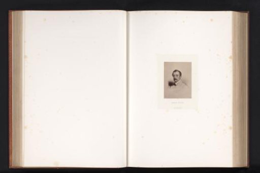 Photographic reproduction of a drawn portrait of Horace Vernet by Paul Delaroche