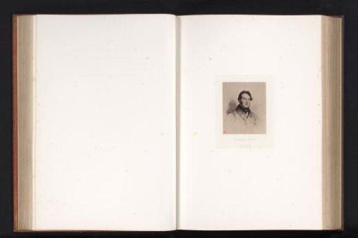 Photographic reproduction of a portrait drawing of Louis Pierre Henriquel-Dupont by Paul Delaroche