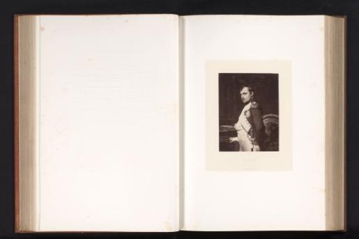 Photographic reproduction of a painted portrait of Napoleon Bonaparte by Paul Delaroche