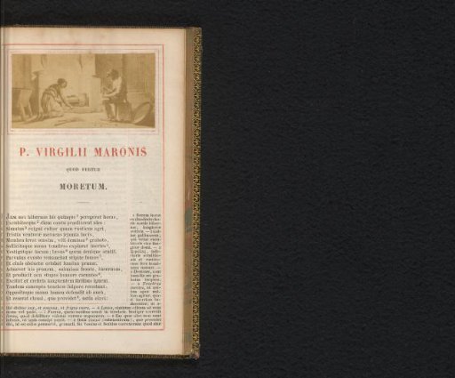 Photographic reproduction of a painting depicting a farming couple preparing a meal, scene from Virgil's Moretum