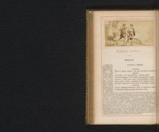 Photographic reproduction of a painting of Lycidas and Moeris, scene from Virgil's Eclogues
