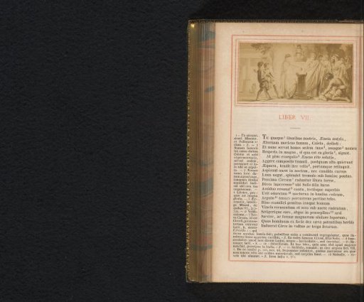 Photographic reproduction of a painting depicting King Latinus visiting the oracle of Faunus, scene from Virgil's Aeneid