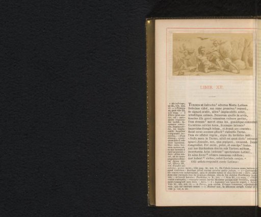 Photographic reproduction of a painting depicting the fight between Turnus and Aeneas, scene from Virgil's Aeneid