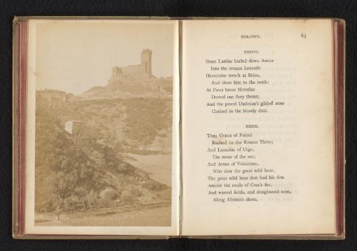 Hilly Landscape with Castle Ruin, Italy