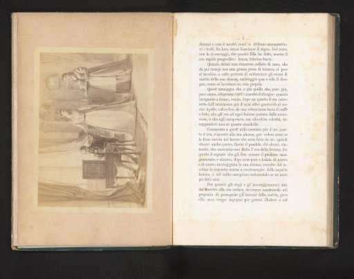 Photographic Reproduction of a Drawing of a Domestic Scene by Guglielmo Stella
