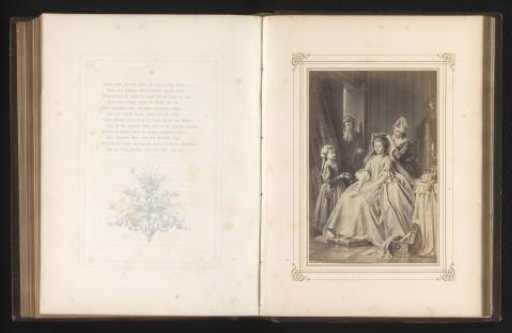 Photographic reproduction of a drawing of a woman having her hair done by Arthur von Ramberg