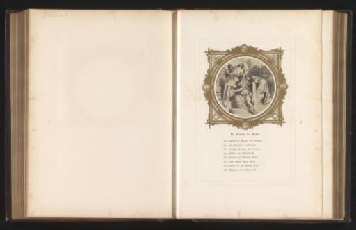 Photographic reproduction of a drawing of the murder of Ibycus by Karl Piloty