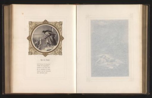 Photographic reproduction of a drawing of Hero and Leander by Karl Piloty
