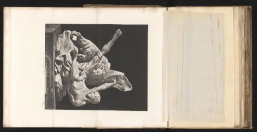 Sculpture of Milo of Croton bitten by a lion