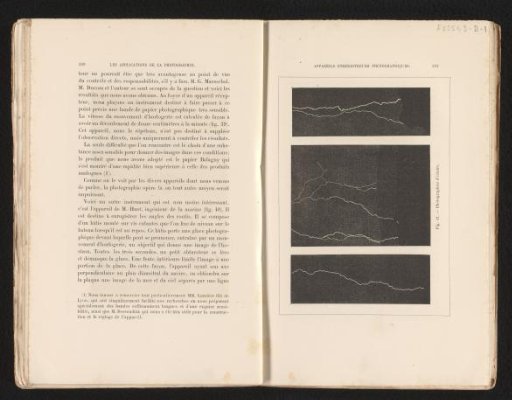 Three photographs of lightning bolts