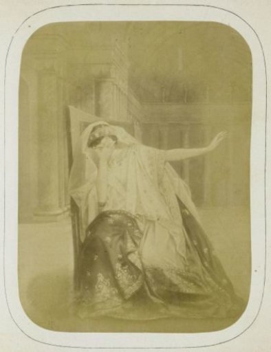 Photographic reproduction of a painting of Elizabeth-Rachel Félix in the role of Phèdre in Phèdre