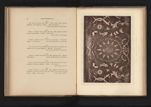 Part of an embroidered antependium