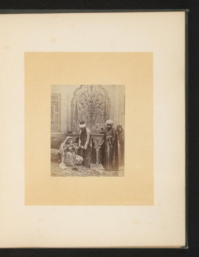 Photographic reproduction of a painting illustrating Van Lennep's Our Ancestors, The Travel Companions, by Willem de Famars Testas