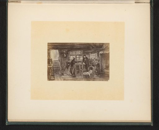 Photographic reproduction of a painting illustrating Van Lennep's Klaasje Zevenster by Mari ten Kate