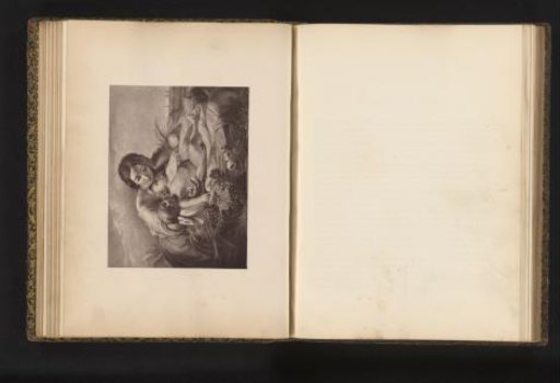Photographic reproduction of an engraving after the painting *Maternal Embraces* by Auguste Toulmouche