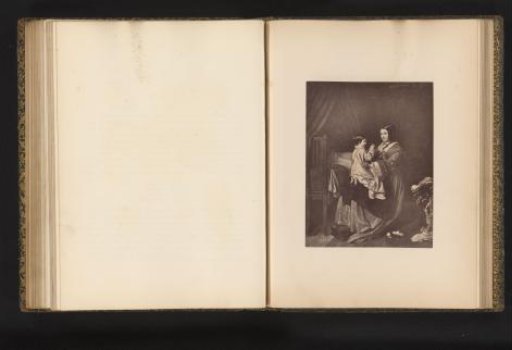 Photographic reproduction of an engraving after the painting *Prayer* by James Sant