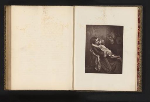 Photographic reproduction of an engraving after the painting *Bed Time* by William Powell Frith