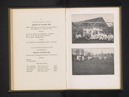 Cadets of the Royal Military Academy in Breda playing football
