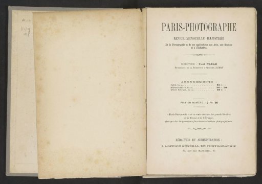 Paris-Photographe first year 1891 No 3