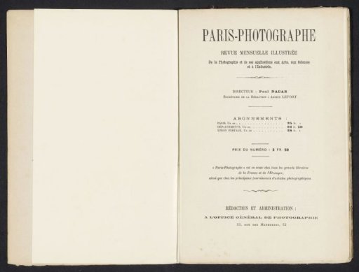 Paris-Photographe first year 1891 No 9