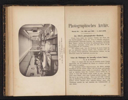 Interior of the printing house of Joseph Albert, Munich