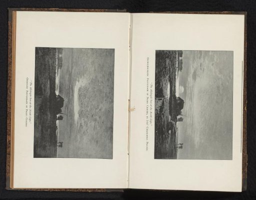 Reproduction of the color lithograph The Midnight Sun at the North Cape