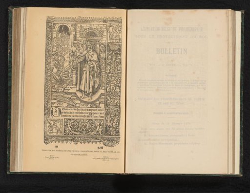 Reproduction of a Page from a Book of Hours from Bourges of David and Uriah