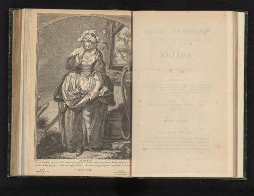 Reproduction of an engraving of Annette by Jean-Baptiste Greuze