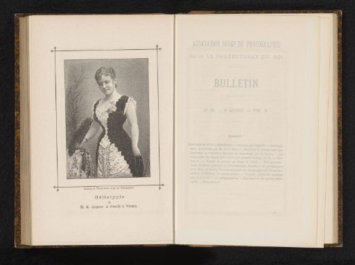 Reproduction of a print of a portrait of an unknown standing woman