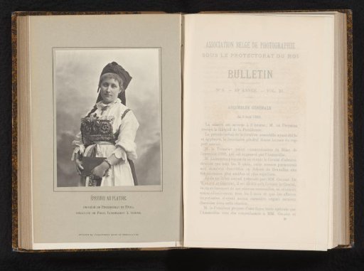 Portrait of an unknown woman in traditional dress