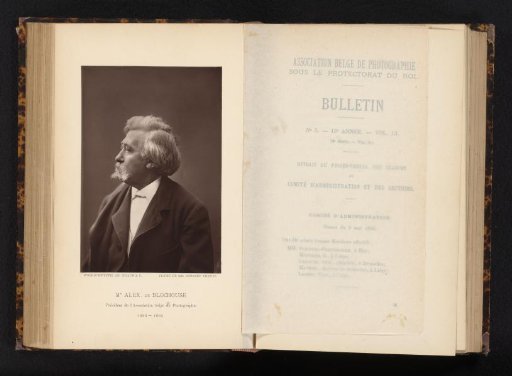 Portrait of Alexandre de Blochouse, President of the Association belge de Photographie