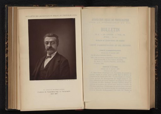 Portrait of Léonce Rommelaere, founder of the Association belge de Photographie
