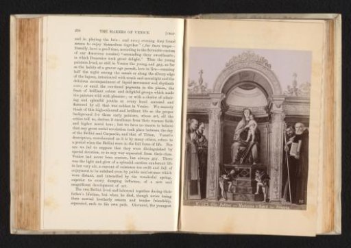 Photographic reproduction of the Frari Triptych by Giovanni Bellini