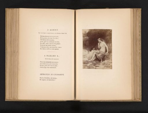 Photographic reproduction of a painting of two bathing women