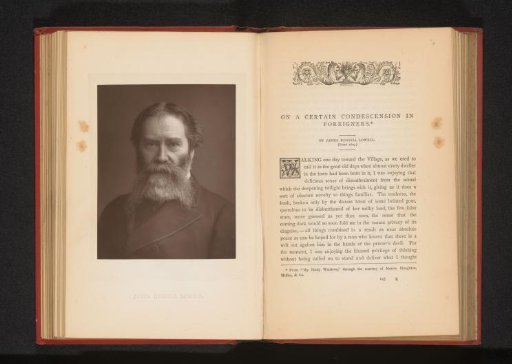 Portrait of James Russell Lowell