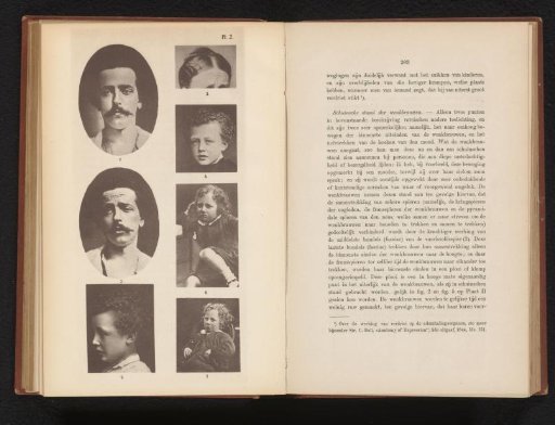 Overview of seven photographs illustrating people with various facial expressions