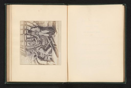 Photographic reproduction of a print after a fresco by Raphael of the Building of the Ark