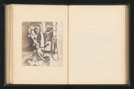 Photographic reproduction of a print after a drawing by Raphael of the Blessing of Esau